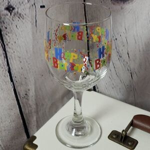 Happy Birthday Wine Glass